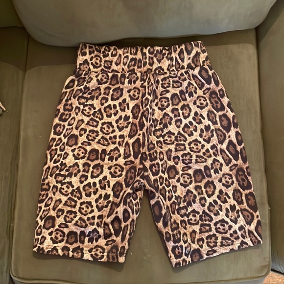 Leopard Bike Shorts - Picture 1 of 1